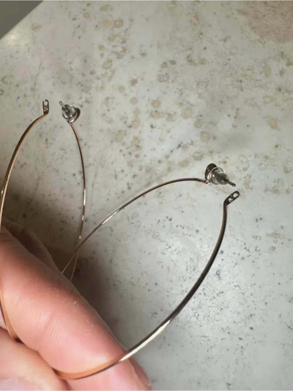 Michael Kors Thin Gold Hoop Earrings